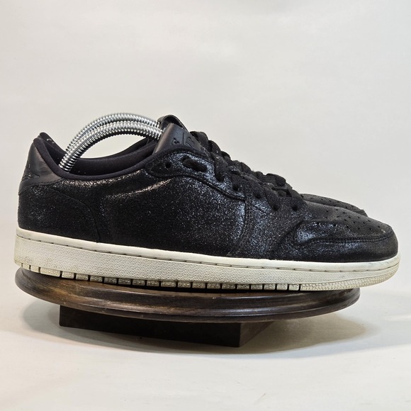 Jordan Shoes - Air Jordan 1 Low OG Premium Shoes Womens Size 9.5 Black Sparkle Retro AH7232-011